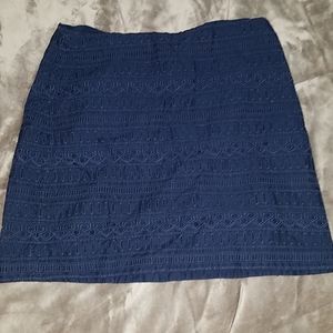 Blue mini skirt
